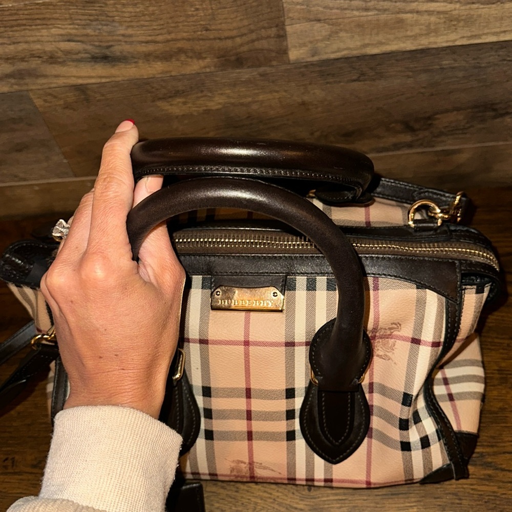 BURBERRY HAYMARKET CHECK GLADSTONE TOTE - Picture 3 of 16